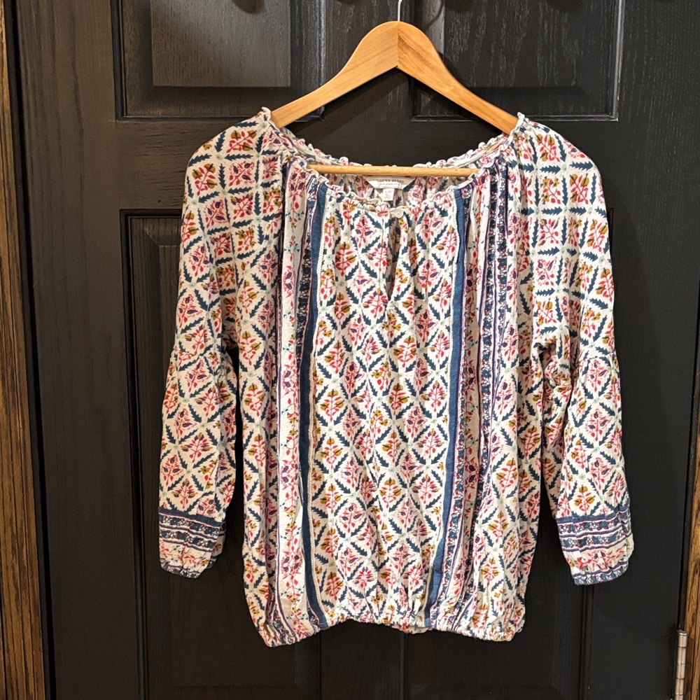 Lucky Brand Multicolor Patterned Blouse
